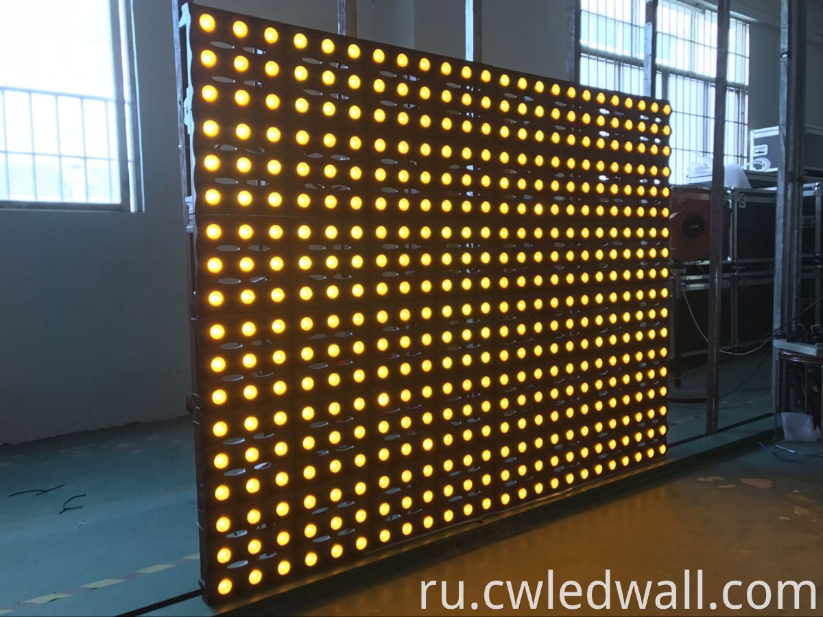 36*3w led matrix disco wall stage